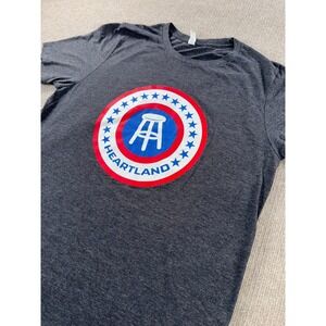 Barstool Sports Heartland T-Shirt Men's‎ Large Gray Regular Fit Casual